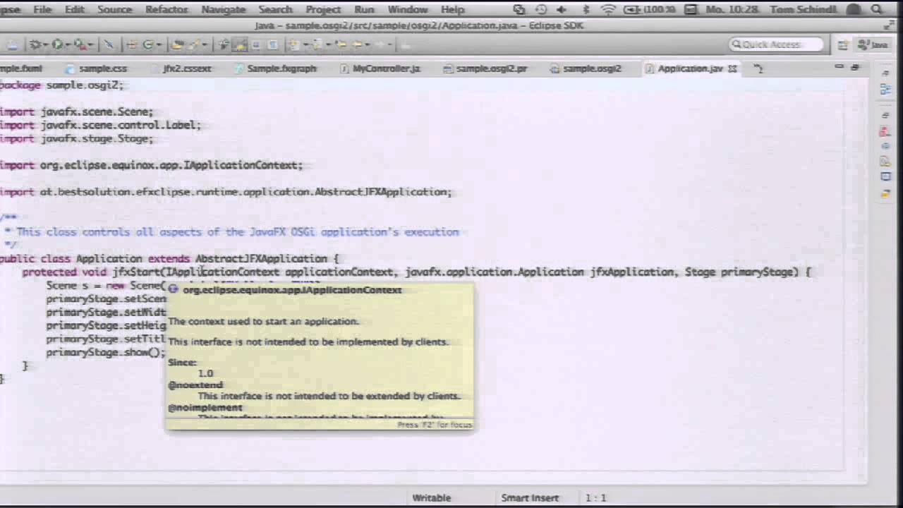 e(fx)clipse Eclipse Tooling and Runtime for JavaFX